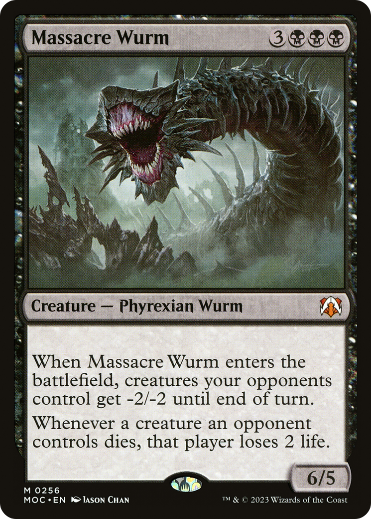 Massacre Wurm (MOC-256) [March of the Machine Commander]