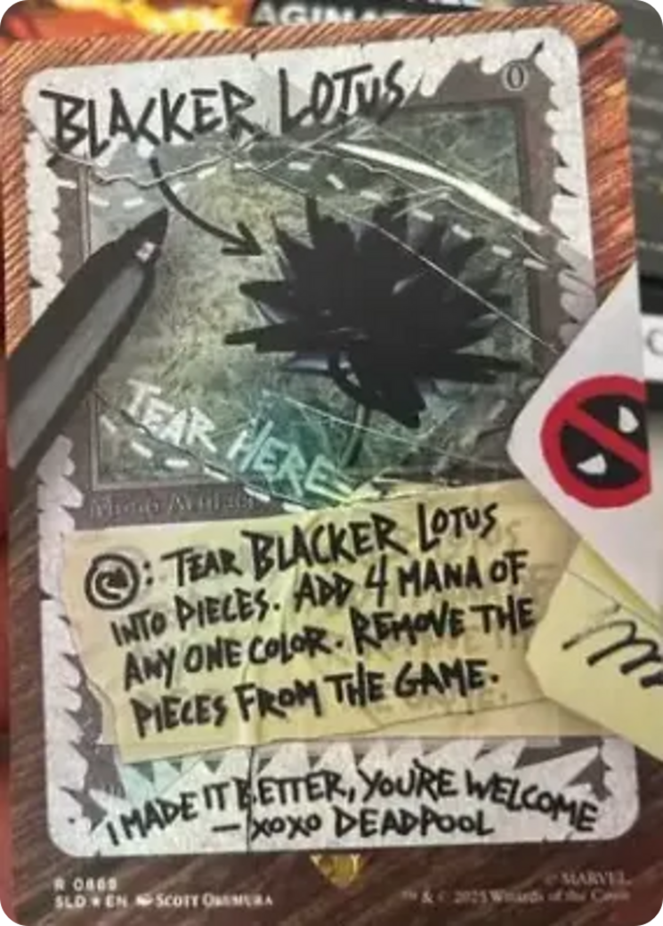 Blacker Lotus (SLD-869) [Secret Lair Drop] (Borderless) Foil