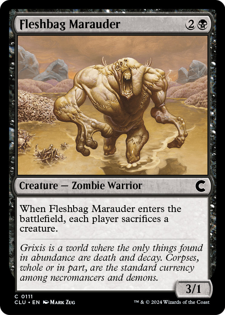 Fleshbag Marauder (CLU-111) [Ravnica: Clue Edition]