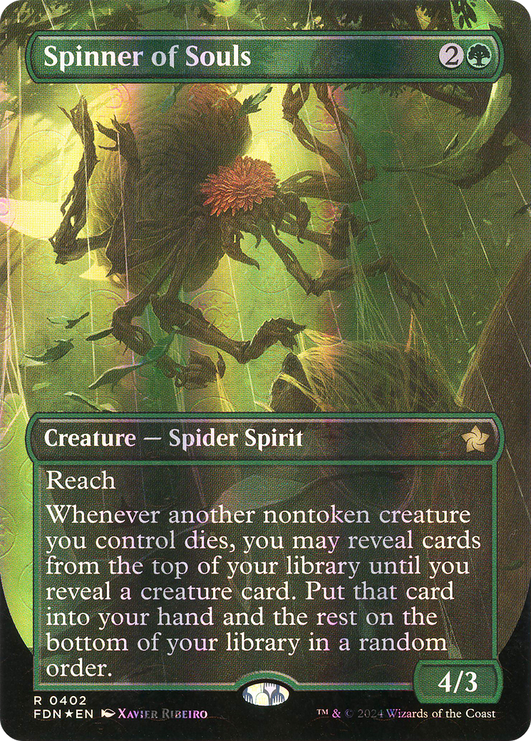 Spinner of Souls (FDN-402) [Foundations] (Borderless) Foil