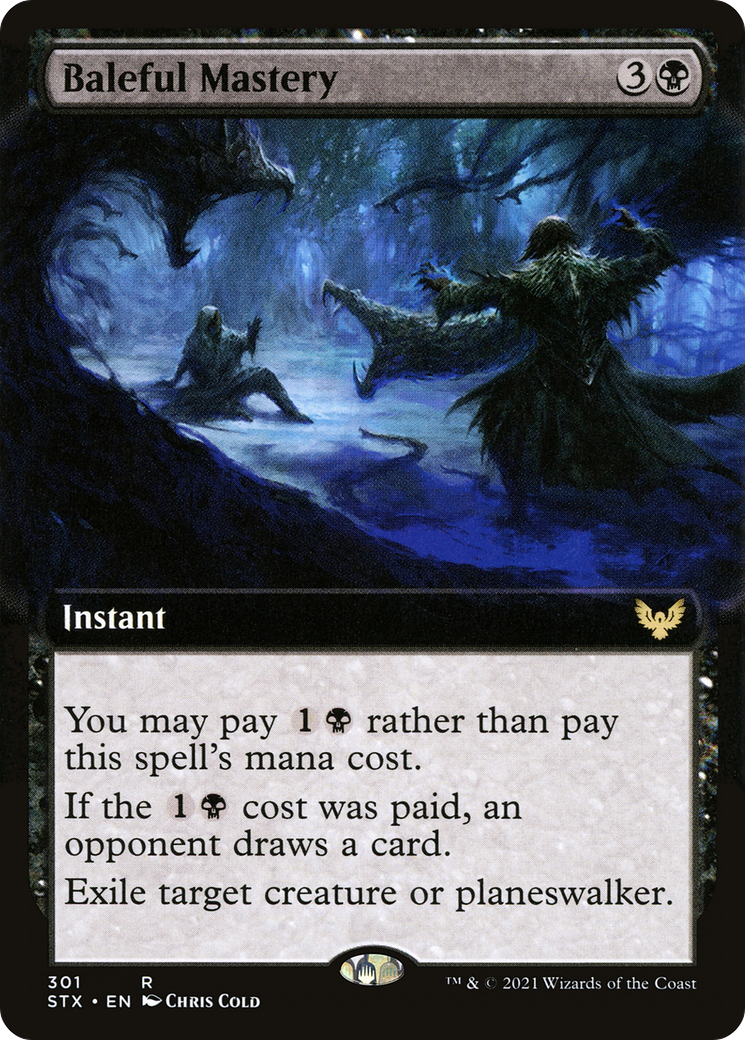 Baleful Mastery (STX-301) [Strixhaven: School of Mages]: (Extended Art) Foil