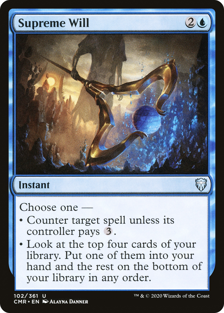 Supreme Will (CMR-102) [Commander Legends] Foil
