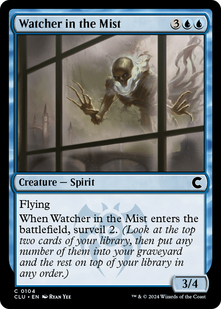 Watcher in the Mist (CLU-104) [Ravnica: Clue Edition]