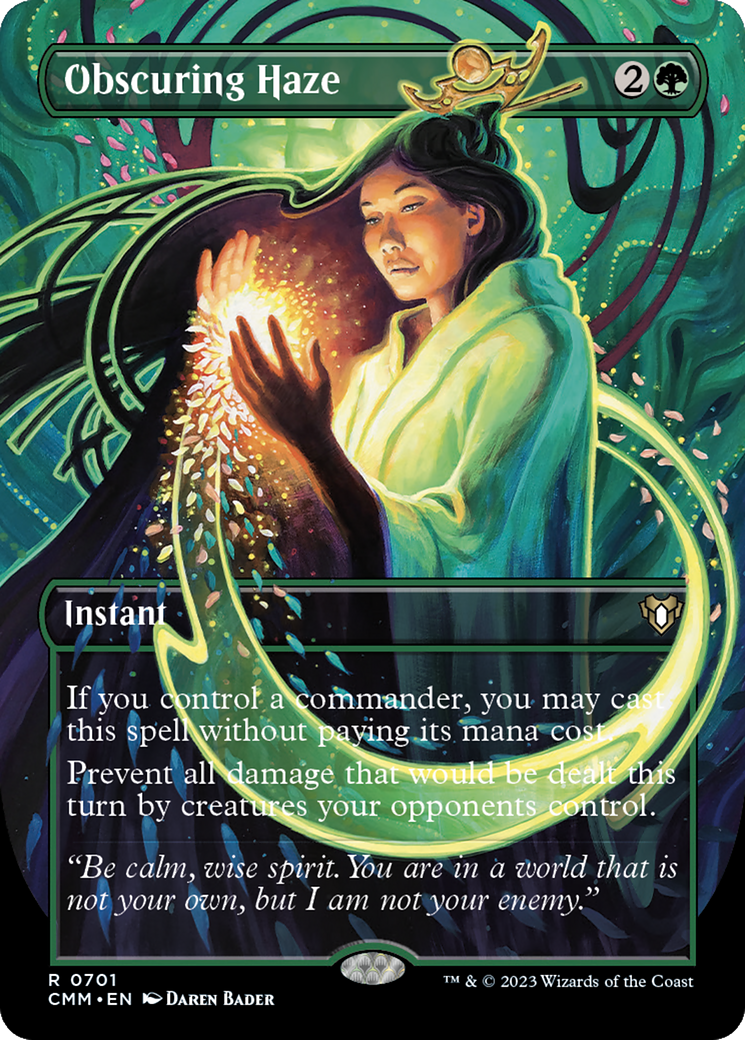 Obscuring Haze (CMM-701) [Commander Masters] (Borderless) Foil