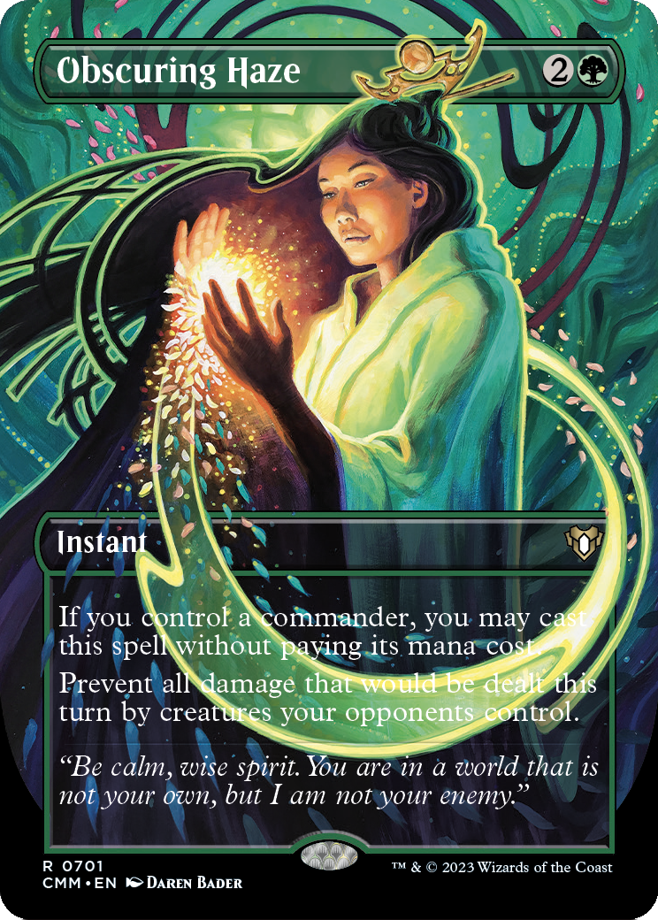 Obscuring Haze (Borderless) (CMM-701) [Commander Masters]