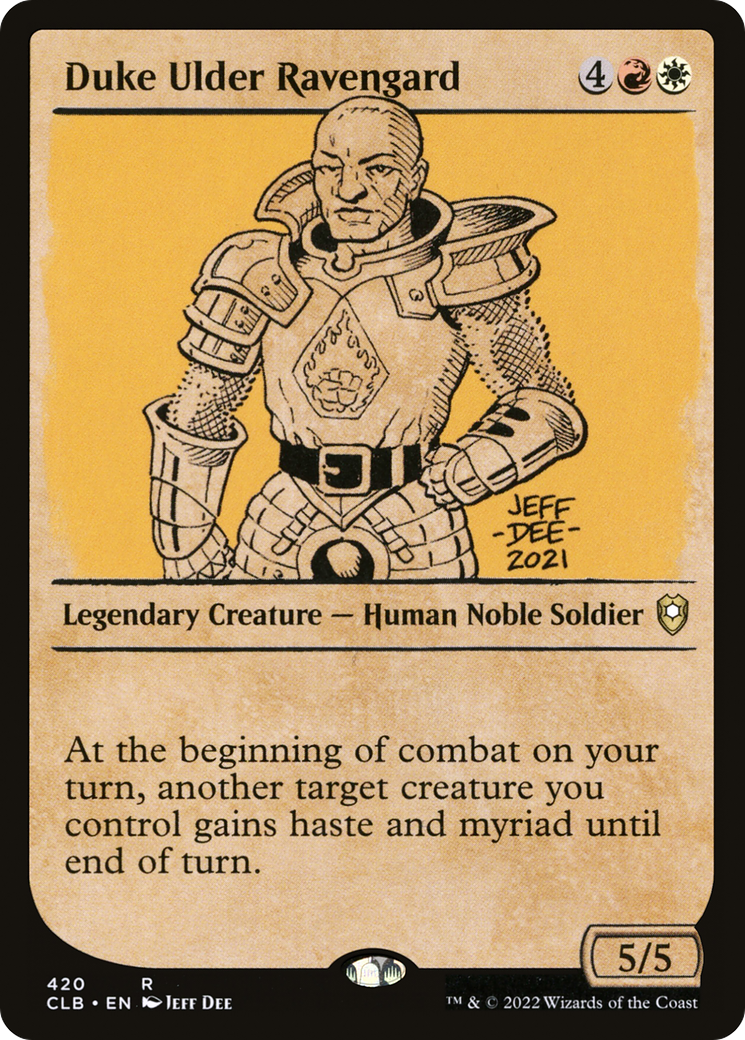 Duke Ulder Ravengard (Showcase) (CLB-420) [Commander Legends: Battle for Baldur's Gate]