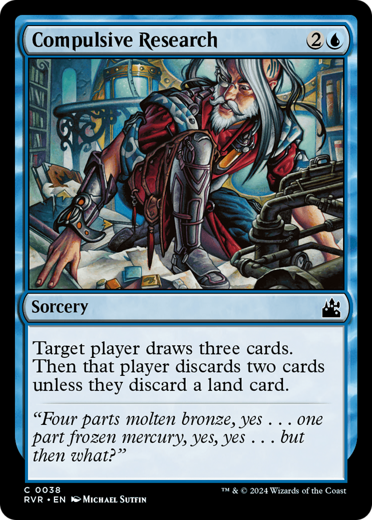 Compulsive Research (RVR-038) [Ravnica Remastered]