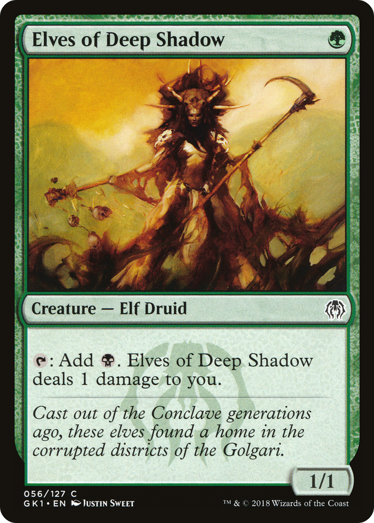 Elves of Deep Shadow (GR1-056) [GRN Guild Kit]