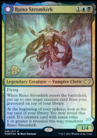 Runo Stromkirk // Krothuss, Lord of the Deep (PRE-246S) [Innistrad: Crimson Vow Promos]: (Double Faced Transform) Foil