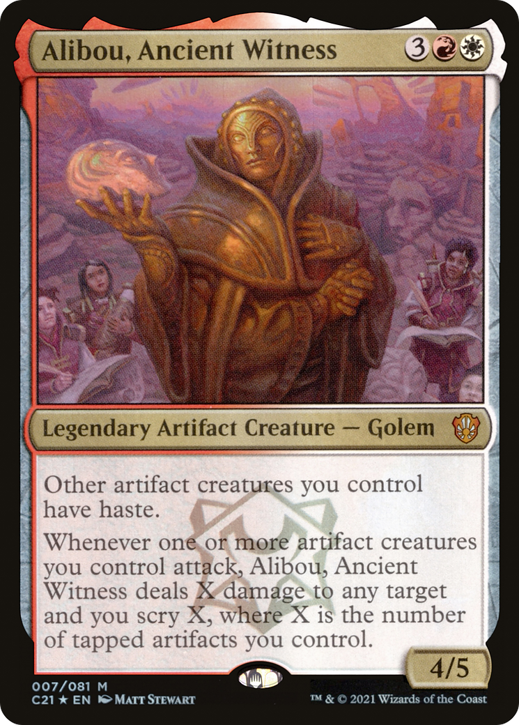 Alibou, Ancient Witness (C21-007) [Commander 2021] Foil