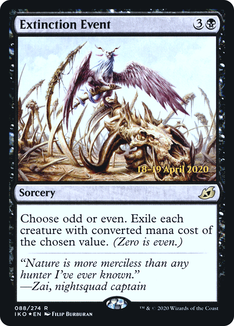 Extinction Event (PRE-88S) [Ikoria: Lair of Behemoths Promos] Foil