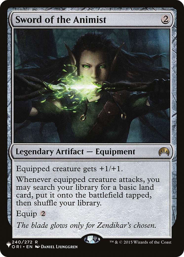Sword of the Animist (ORI) (LIST-ORI-240) [The List]