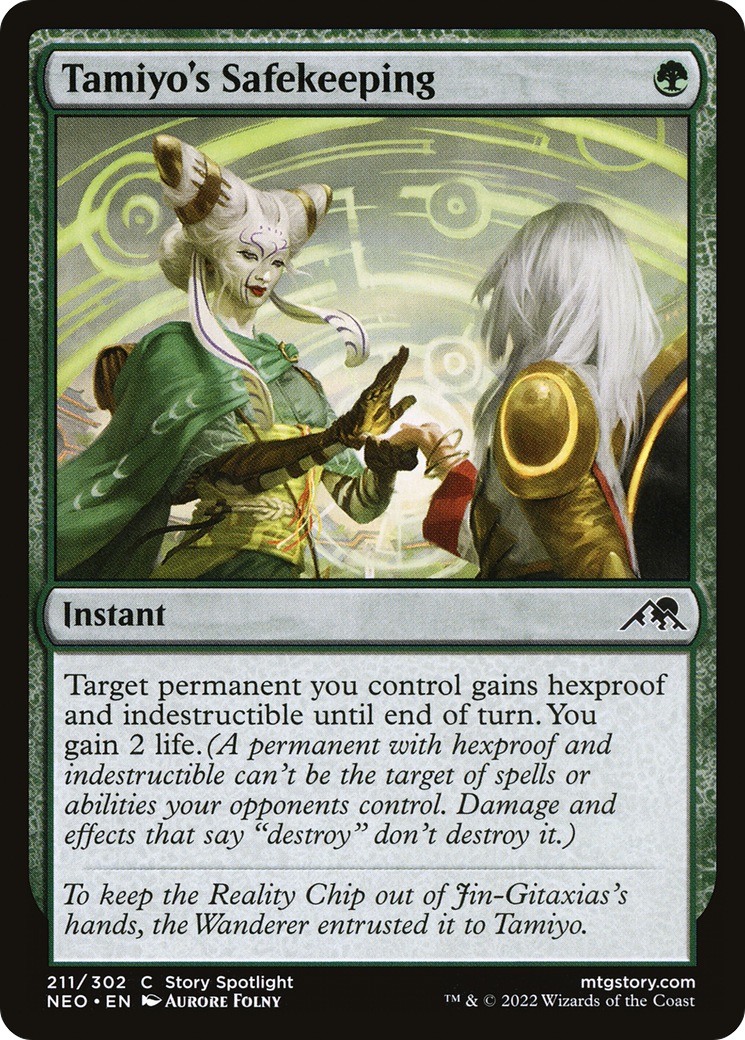 Tamiyo's Safekeeping (NEO-211) [Kamigawa: Neon Dynasty] Foil