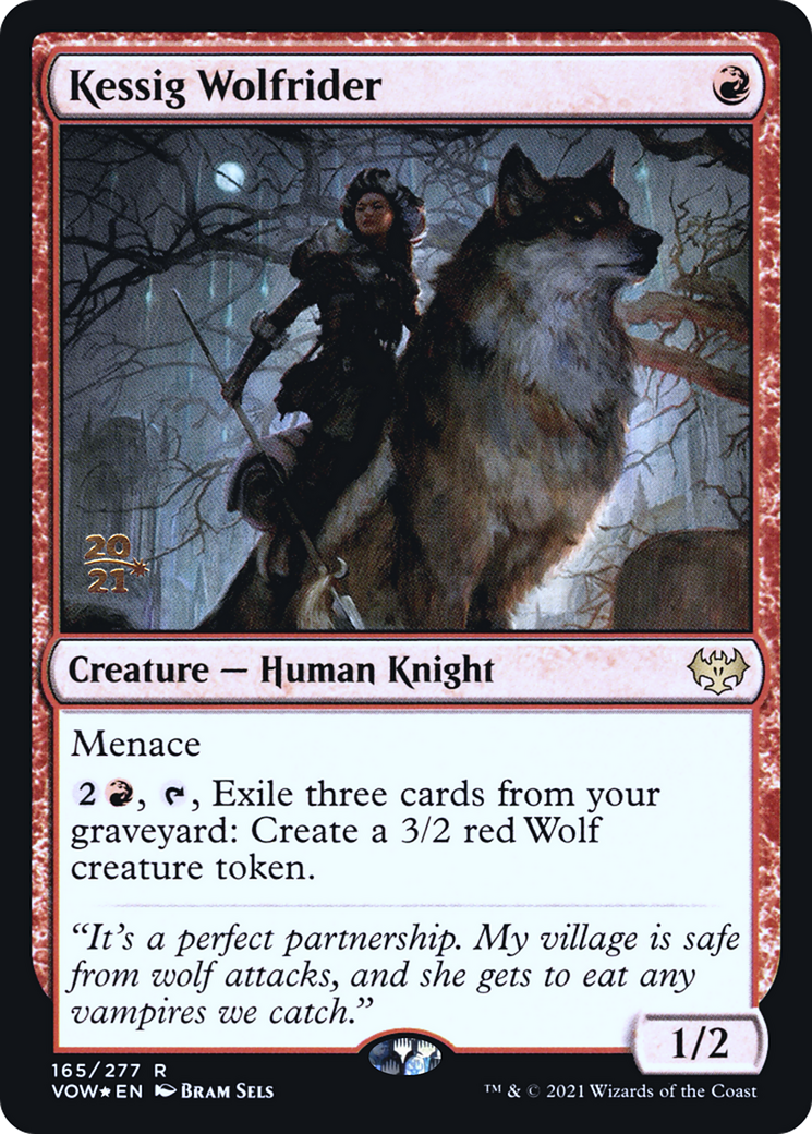 Kessig Wolfrider (PRE-165S) [Innistrad: Crimson Vow Promos] Foil