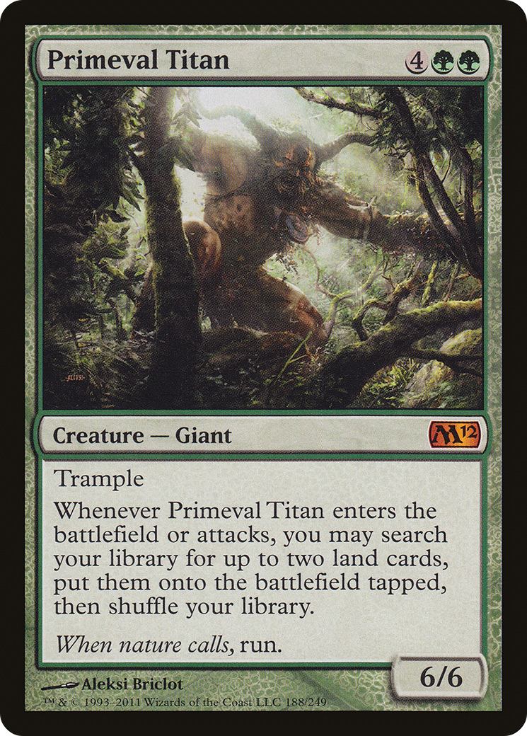 Primeval Titan (M12-188) [Magic 2012]