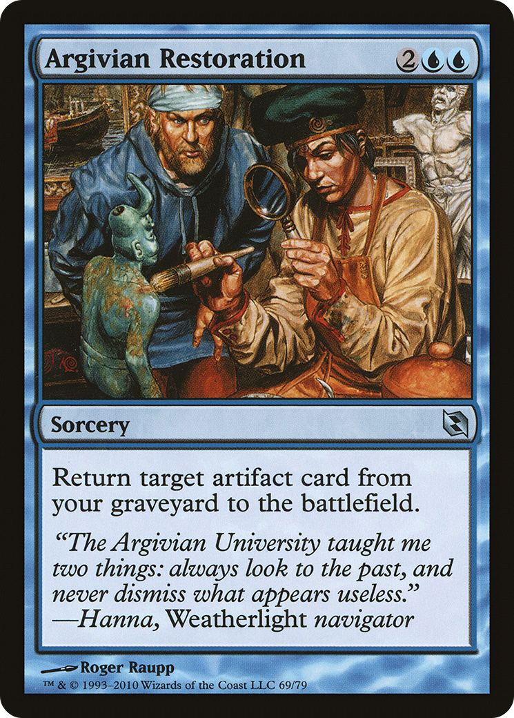 Argivian Restoration (DDF-069) [Duel Decks: Elspeth vs. Tezzeret]