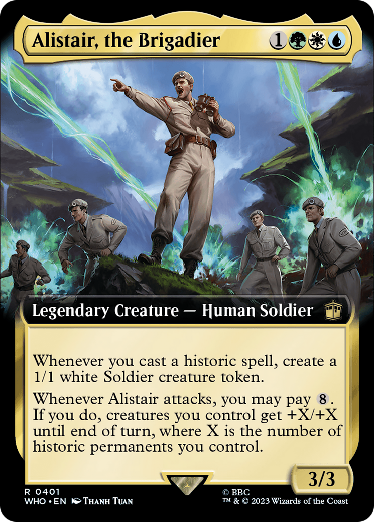 Alistair, the Brigadier (WHO-401) [Doctor Who]: (Extended Art) Foil