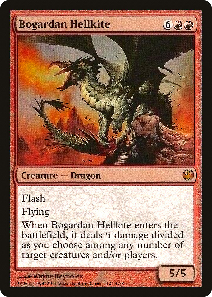 Bogardan Hellkite (DDG-047) [Duel Decks: Knights vs. Dragons] Foil