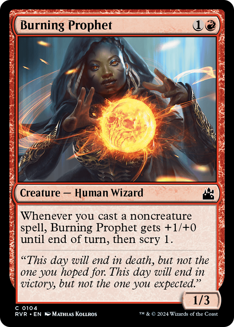 Burning Prophet (RVR-104) [Ravnica Remastered] Foil