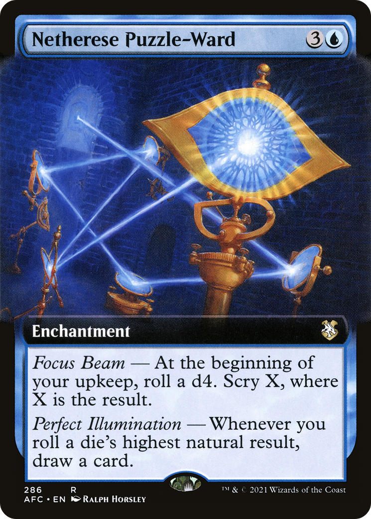 Netherese Puzzle-Ward (AFC-286) [Forgotten Realms Commander]: (Extended Art)