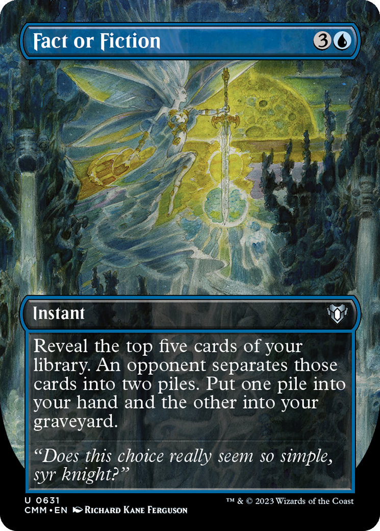 Fact or Fiction (CMM-631) [Commander Masters] (Borderless)