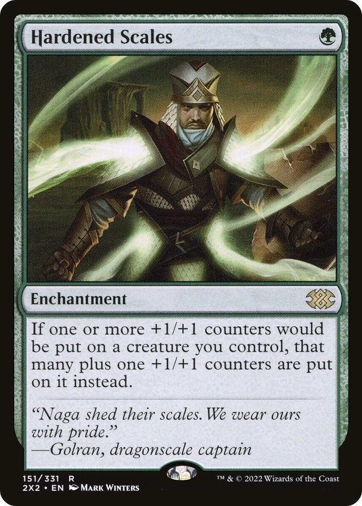 Hardened Scales (2X2-151) [Double Masters 2022] Foil