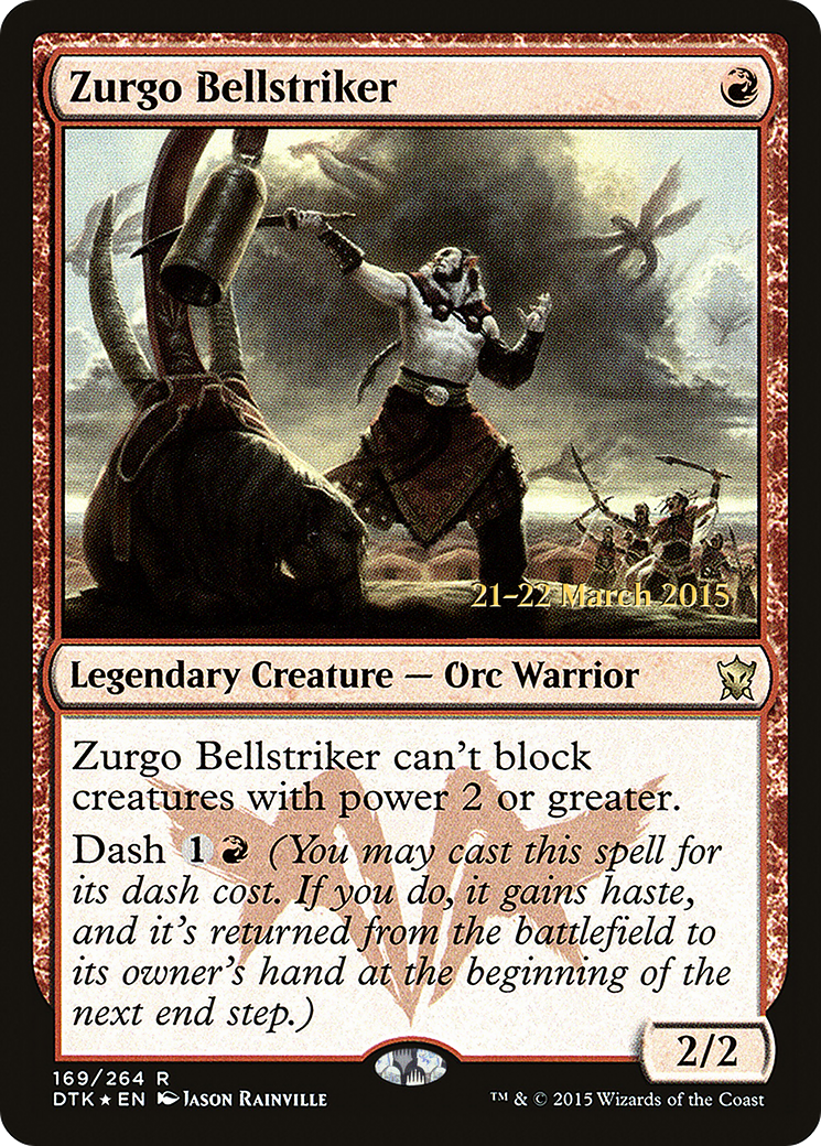 Zurgo Bellstriker (PRE-169S) [Dragons of Tarkir Promos] Foil
