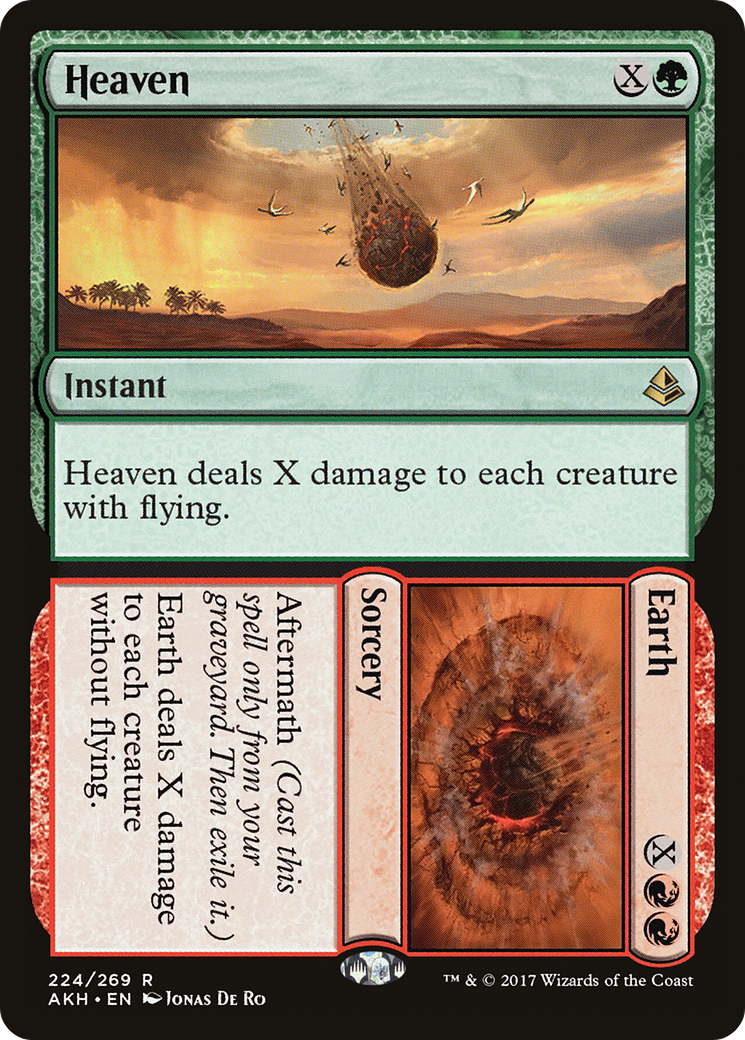 Heaven // Earth (AKH-224) [Amonkhet] Foil