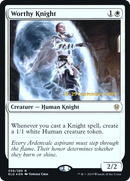 Worthy Knight (PRE-36S) [Throne of Eldraine Promos] Foil