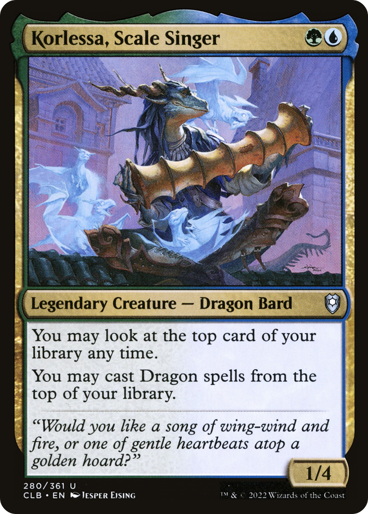 Korlessa, Scale Singer (CLB-280) [Commander Legends: Battle for Baldur's Gate]