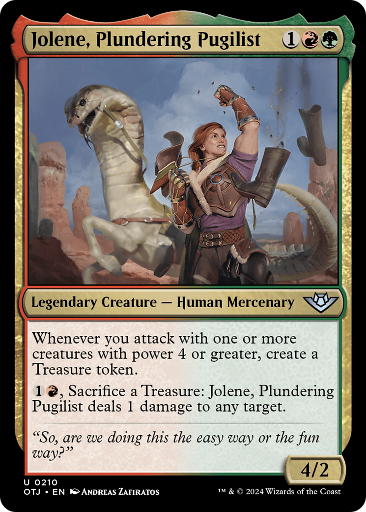 Jolene, Plundering Pugilist (OTJ-210) [Outlaws of Thunder Junction]