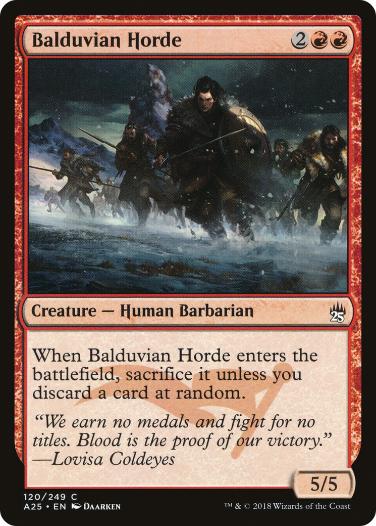 Balduvian Horde (A25-120) [Masters 25] Foil
