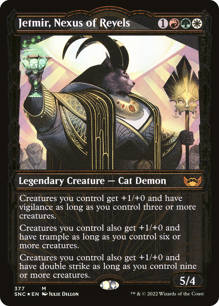 Jetmir, Nexus of Revels (Gilded Foil) (SNC-377) (Showcase) [Streets of New Capenna] Foil