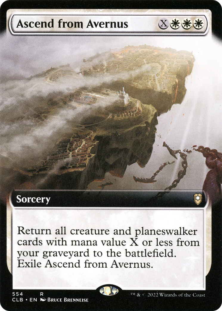 Ascend from Avernus (Extended Art) (CLB-554) [Commander Legends: Battle for Baldur's Gate]