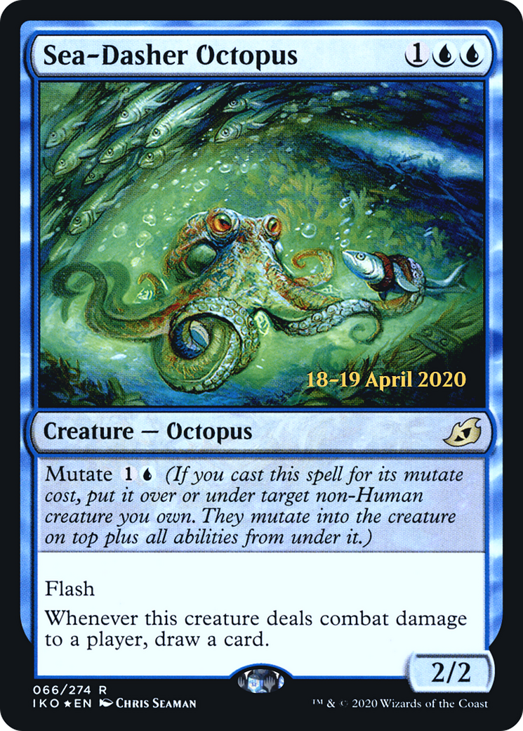 Sea-Dasher Octopus (PRE-66S) [Ikoria: Lair of Behemoths Promos] Foil