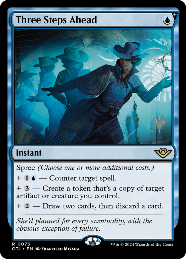 Three Steps Ahead (PPOTJ-75P) [Outlaws of Thunder Junction Promos]