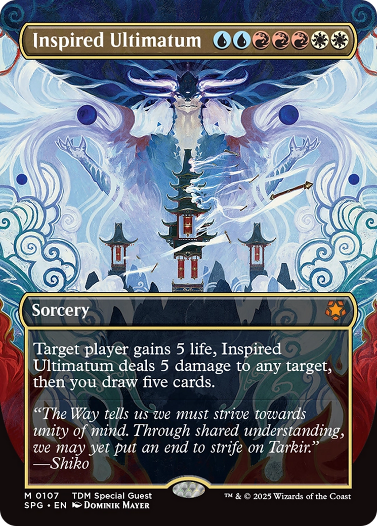 Inspired Ultimatum (Borderless) (SPG-107) [Special Guests] (Borderless) Foil