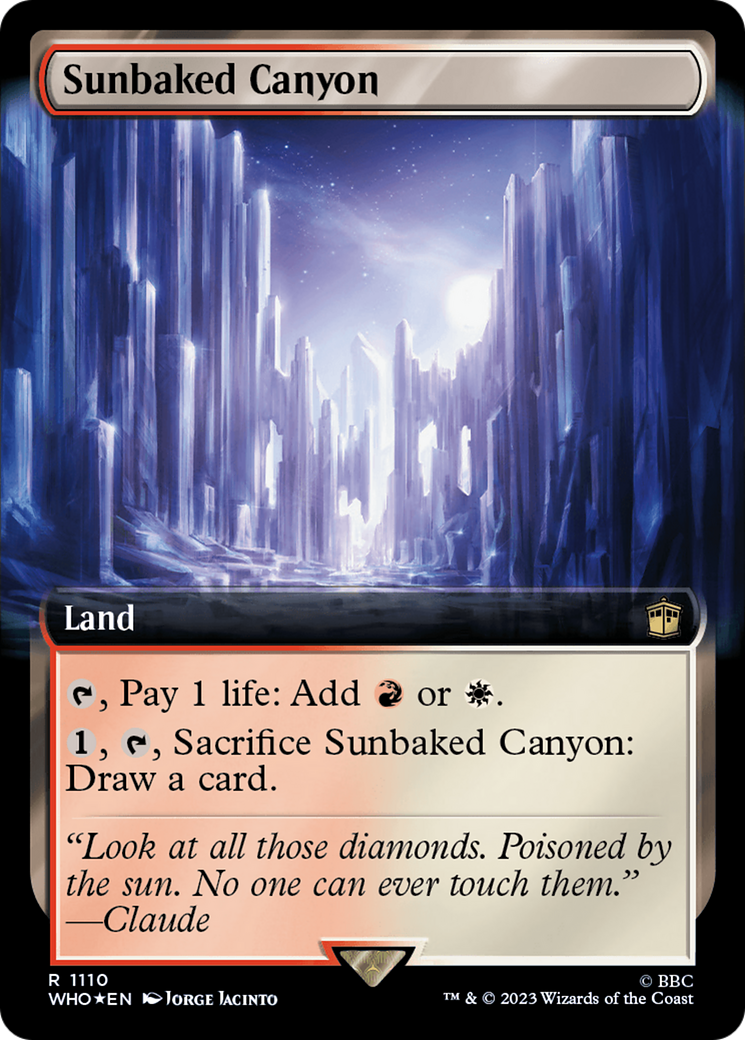 Sunbaked Canyon (WHO-1110) [Doctor Who]: (Extended Art) Foil