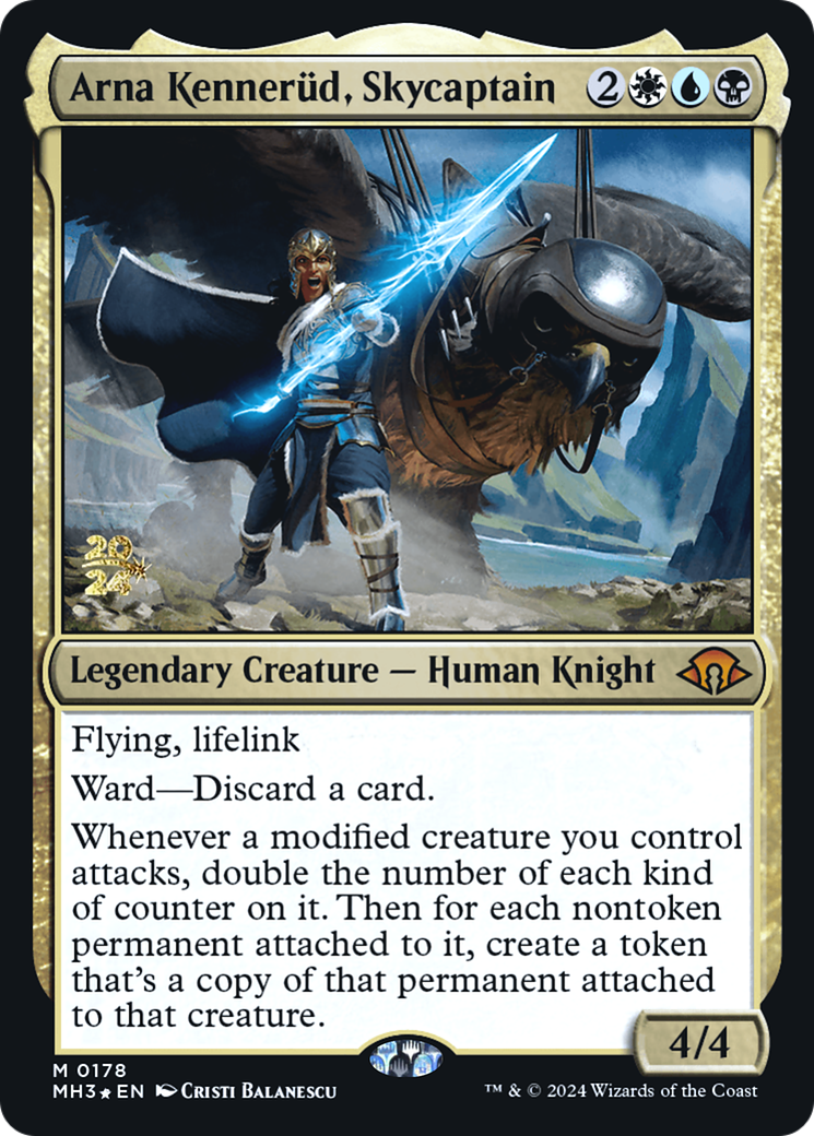 Arna Kennerüd, Skycaptain (PRE-178S) [Modern Horizons 3 Promos] Foil