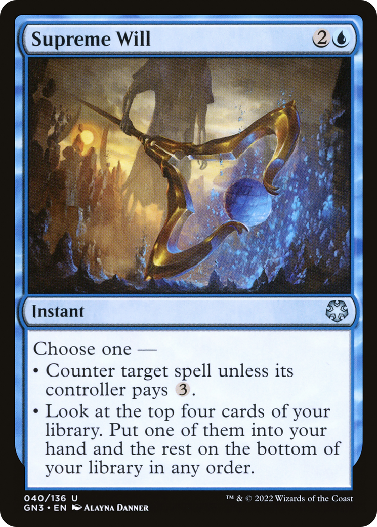 Supreme Will (GN3-040) [Game Night: Free-for-All]