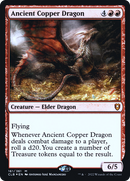 Ancient Copper Dragon (PRE-161) [Battle for Baldur's Gate Promos] Foil