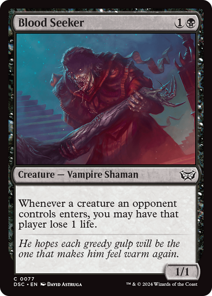 Blood Seeker (DSC-077) [Duskmourn: House of Horror Commander]