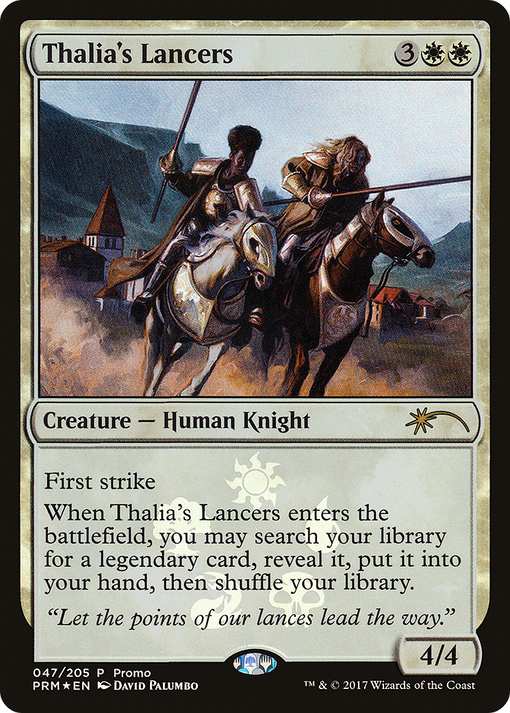 Thalia's Lancers (MEDIA-47★) [Eldritch Moon Promos] Foil