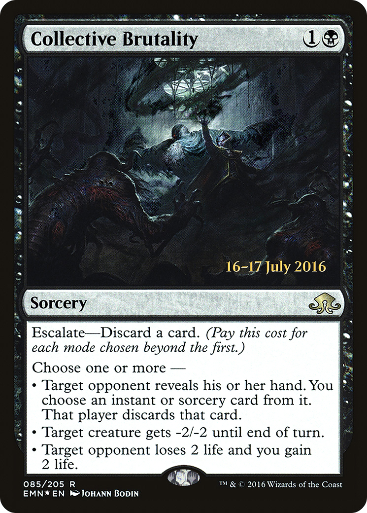 Collective Brutality (PRE-85S) [Eldritch Moon Promos] Foil