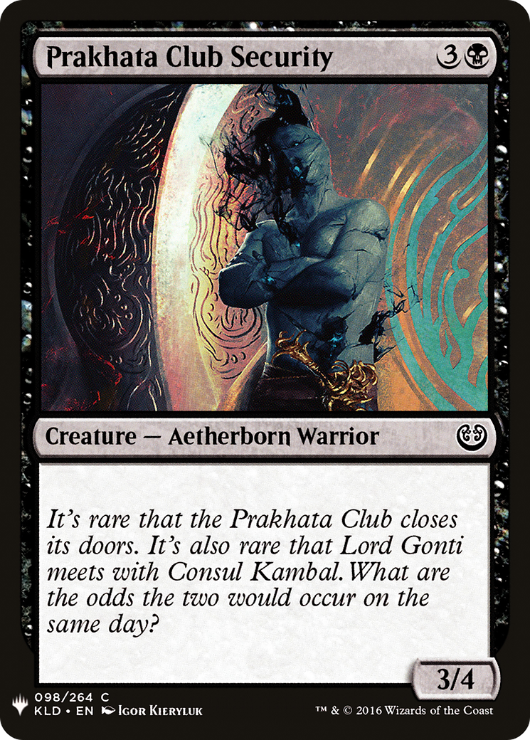 Prakhata Club Security (LIST-KLD-98) [The List]