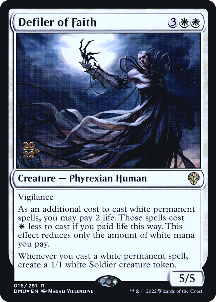 Defiler of Faith (PRE-16S) [Dominaria United Promos] Foil