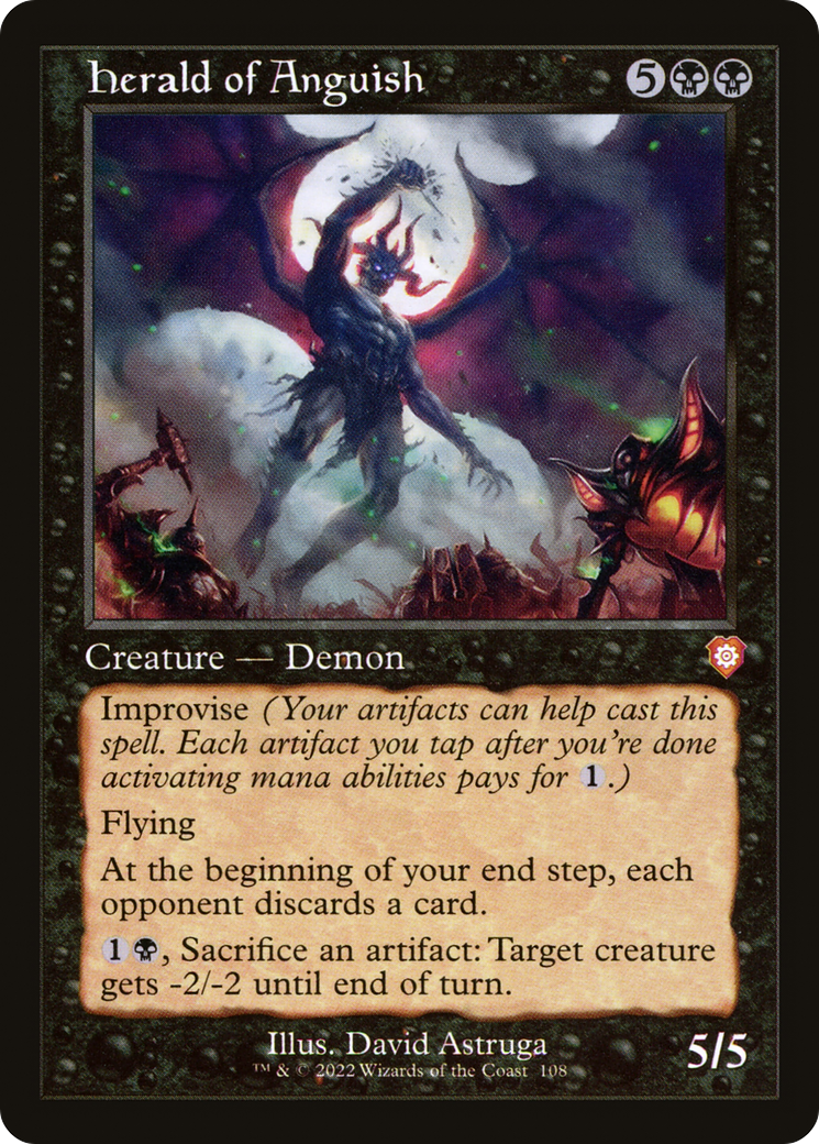 Herald of Anguish (Retro Frame) (BRC-108) [The Brothers' War Commander]