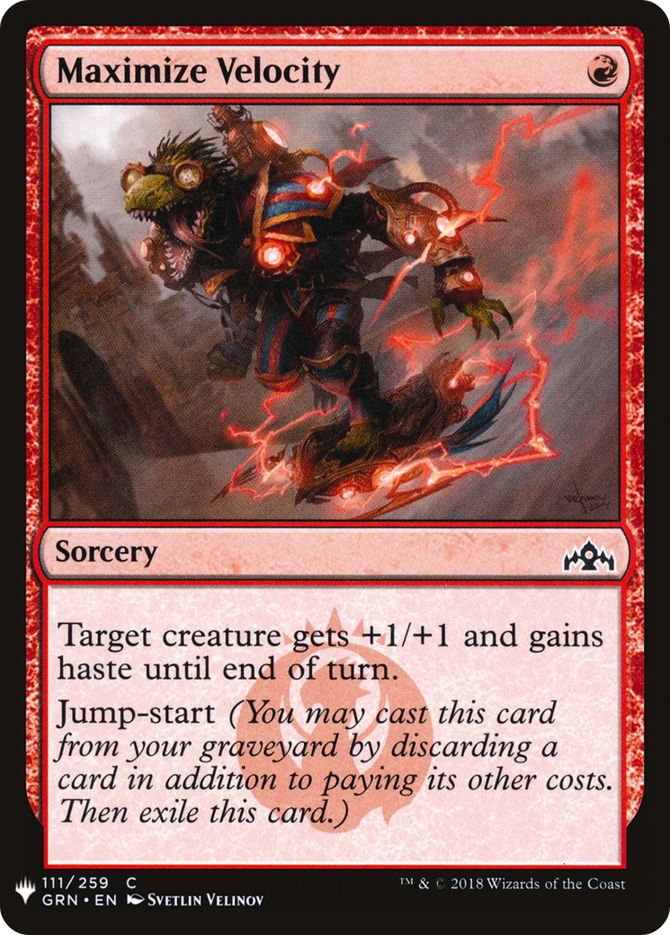 Maximize Velocity (LIST-GRN-111) [The List]