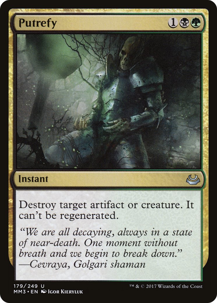 Putrefy (MM3-179) [Modern Masters 2017]