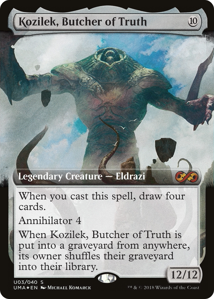 Kozilek, Butcher of Truth (UMA:BT-0U3) (Extended Art) [Ultimate Box Topper] Foil